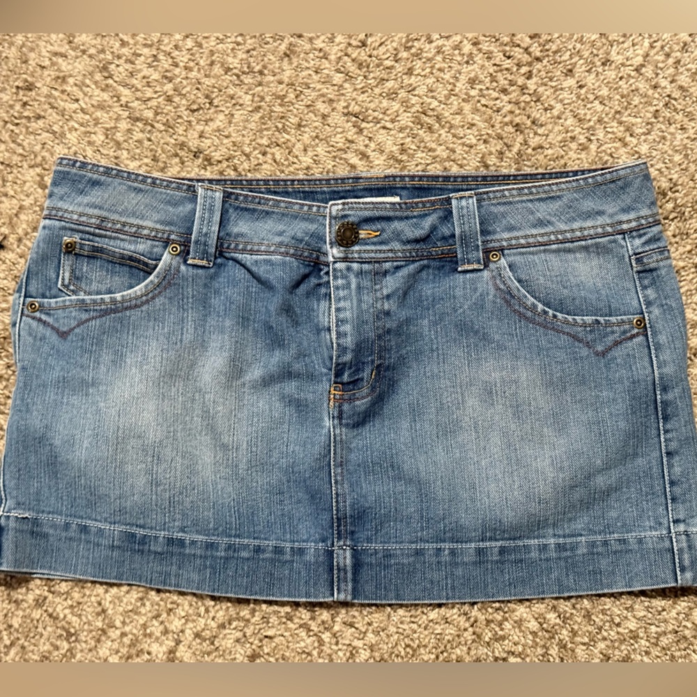 Denim Mini Skirt